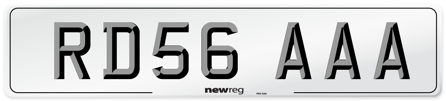RD56 AAA Number Plate from New Reg